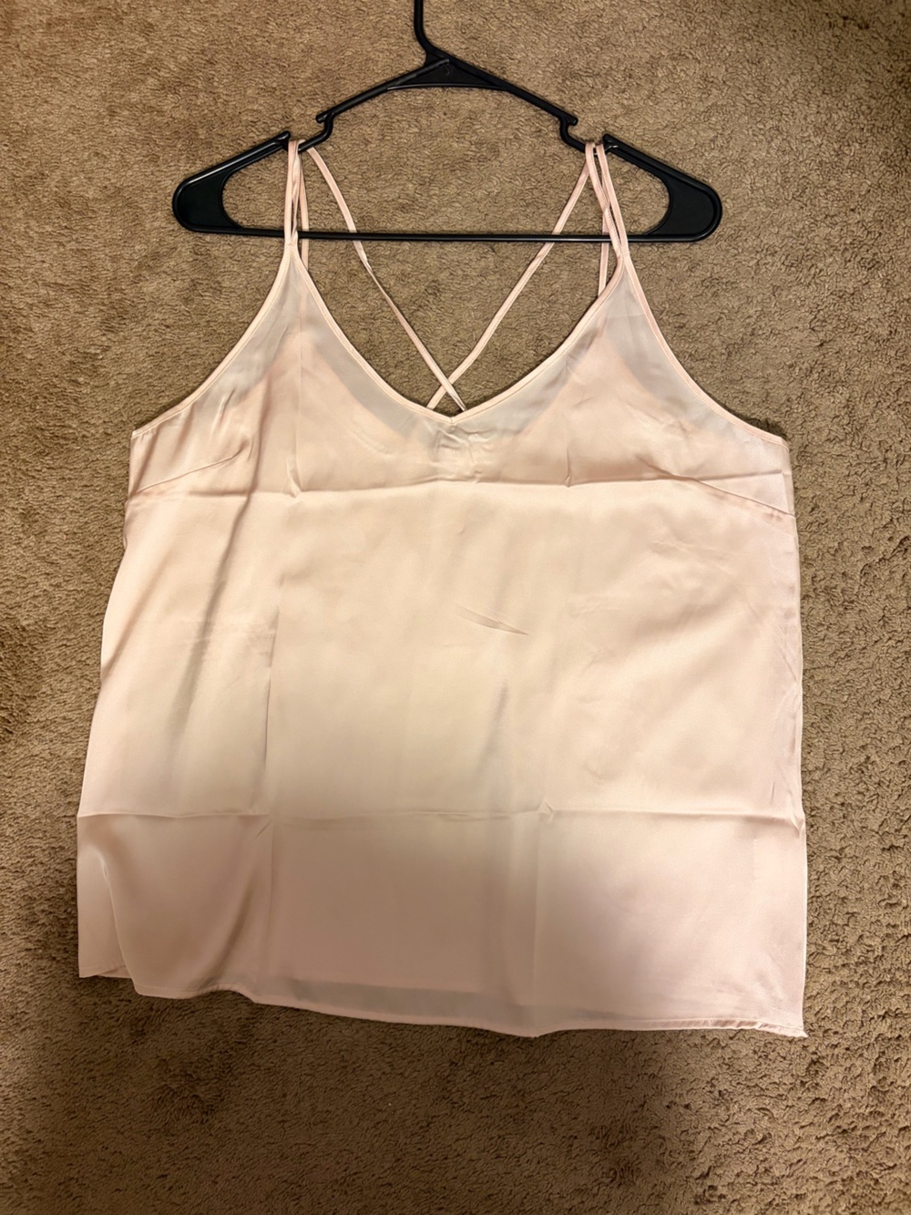 Light Pink Strappy V-Neck Camisole